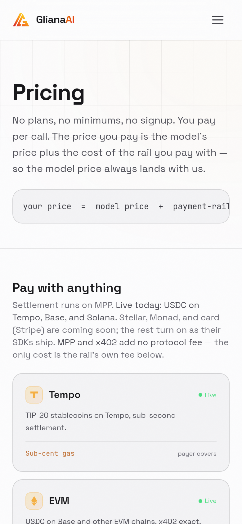 Pricing