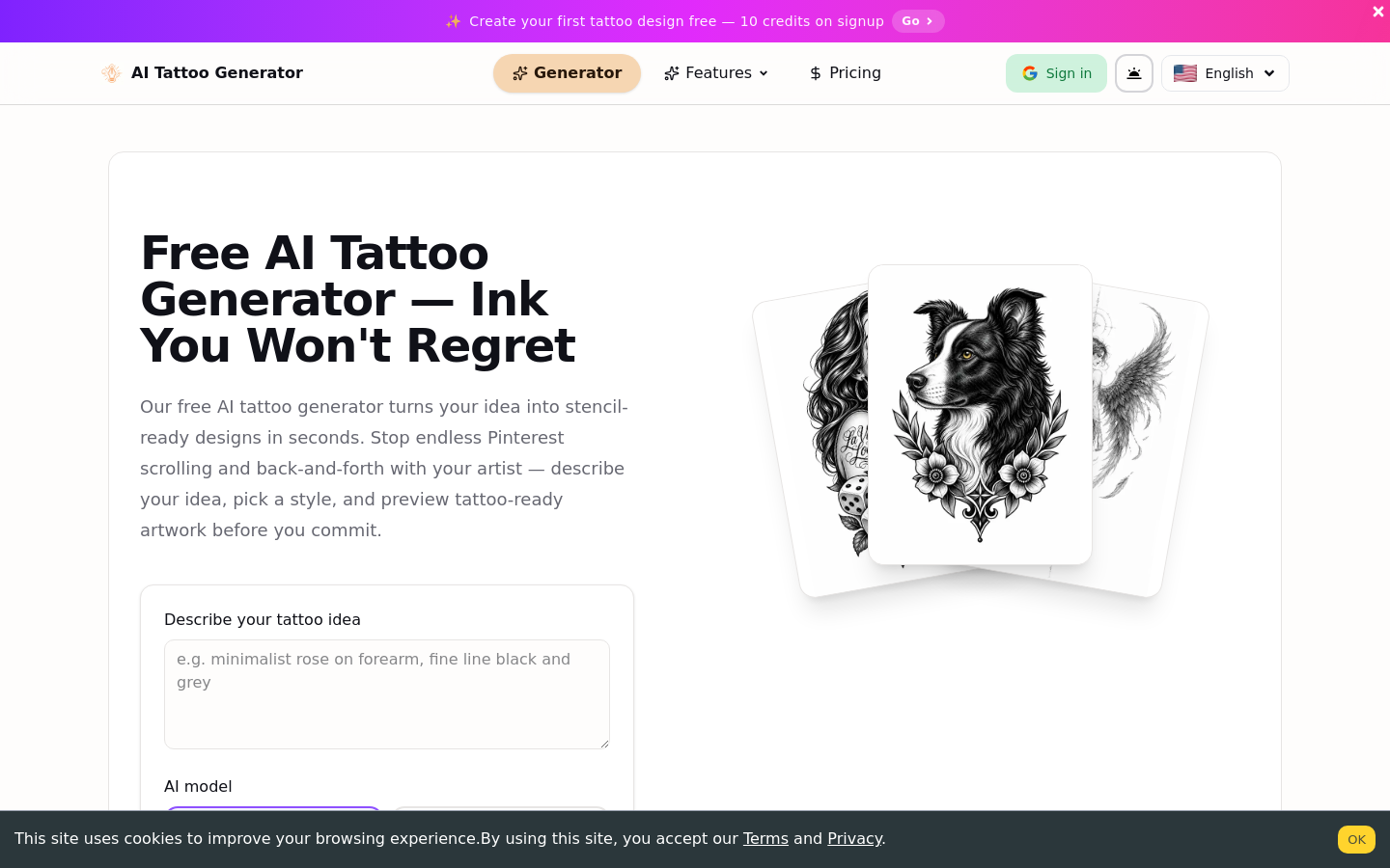 Captured Homepage / Lander