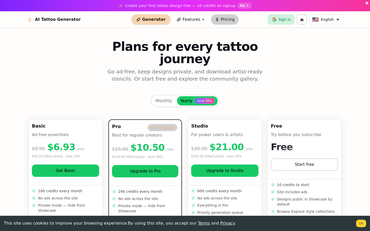 Pricing