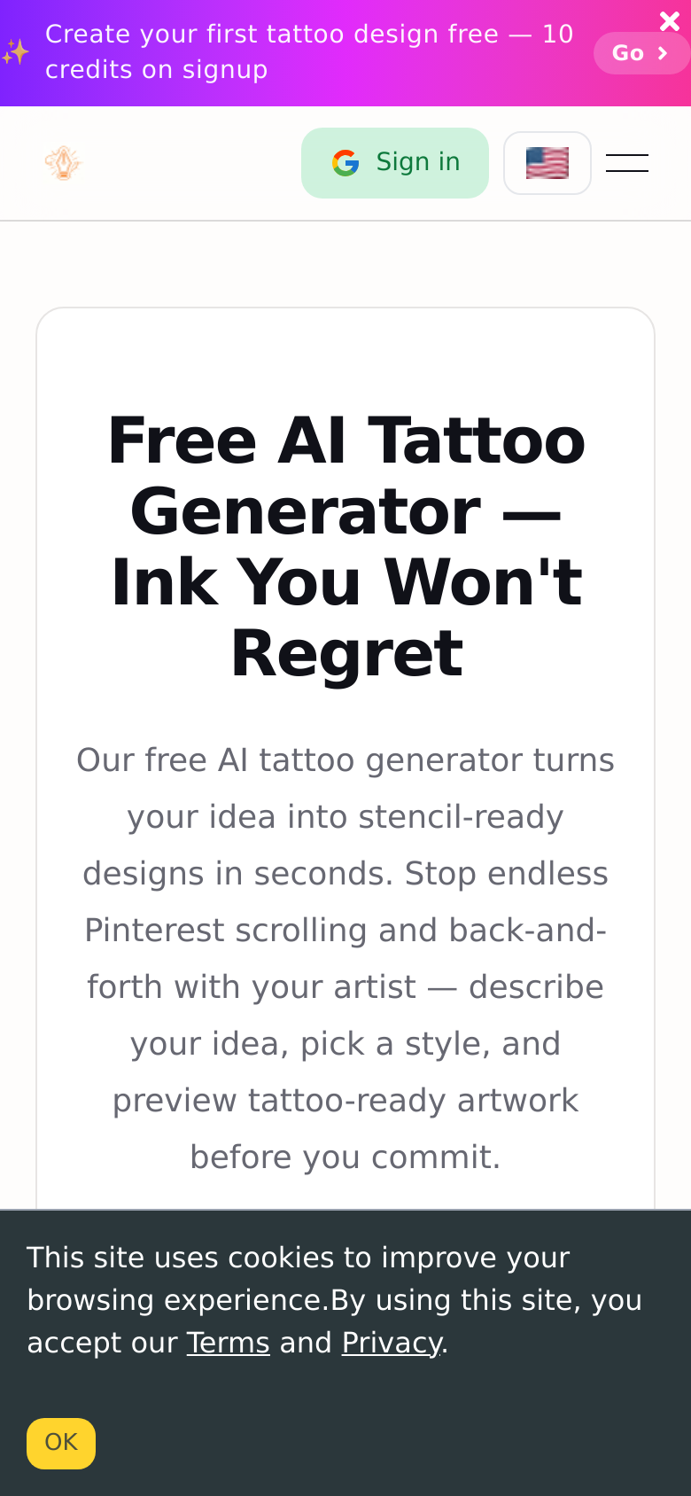 Homepage / Lander