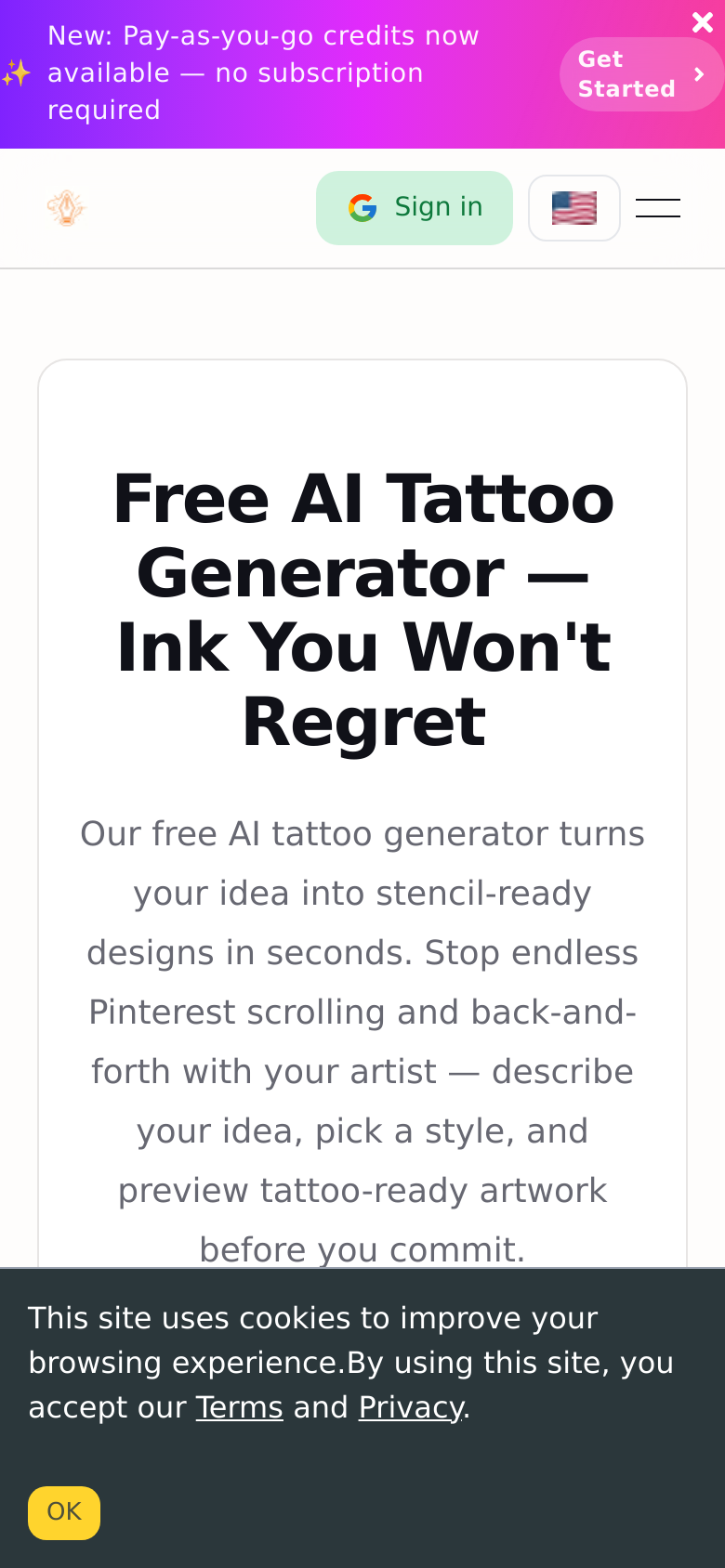 Homepage / Lander