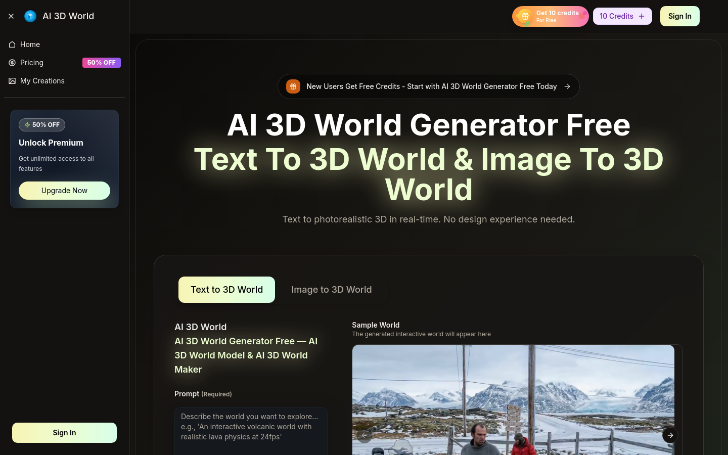 Captured Homepage / Lander