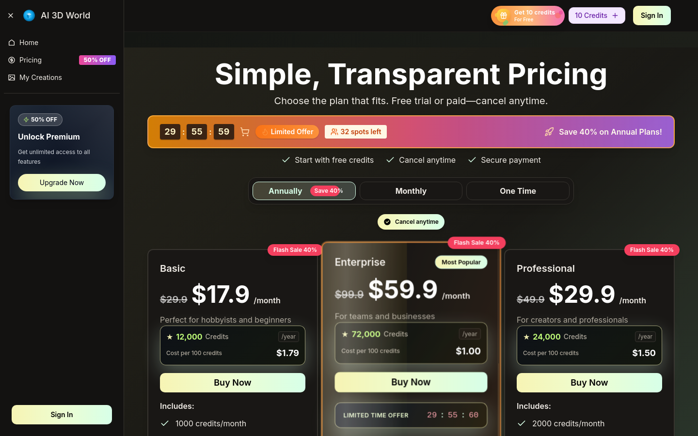 Pricing