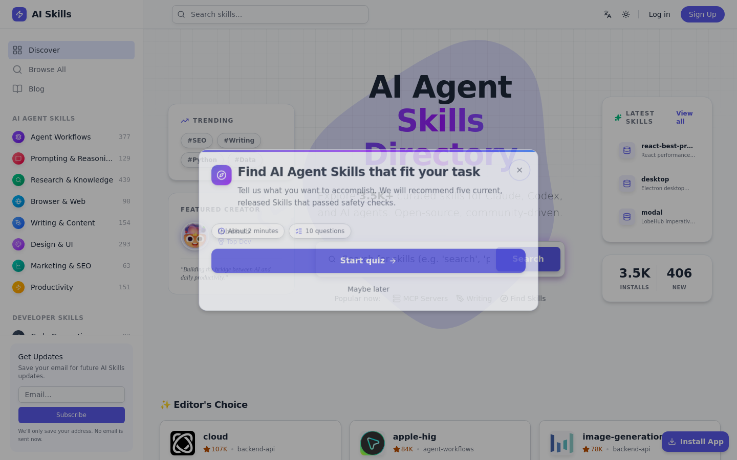 Captured Homepage / Lander