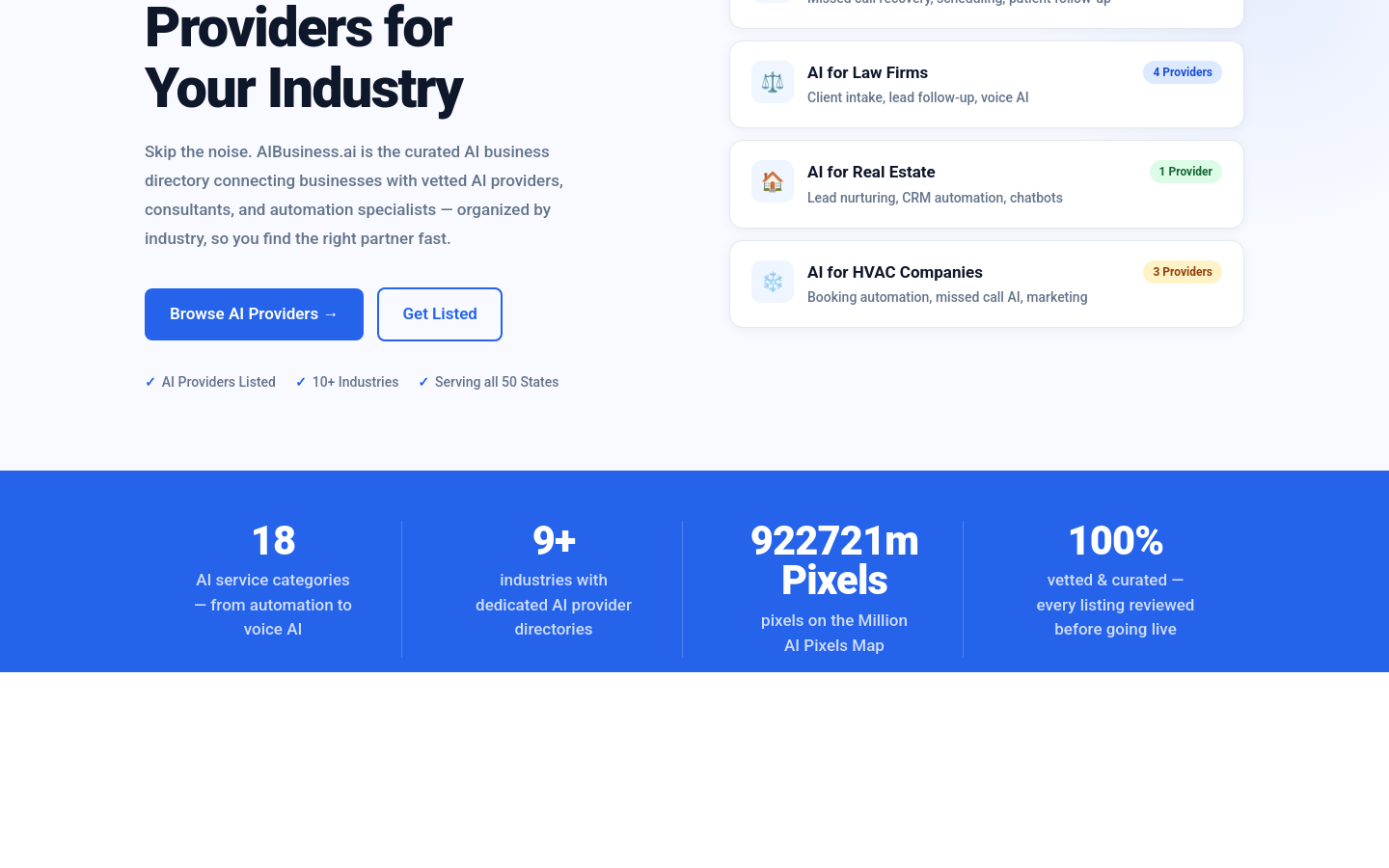 Above-the-fold capture of aibusiness.ai