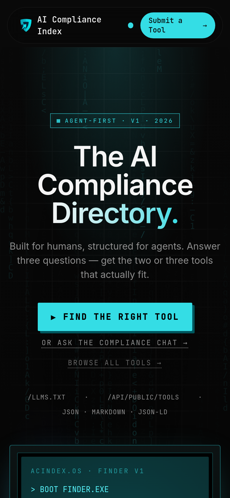 Homepage / Lander