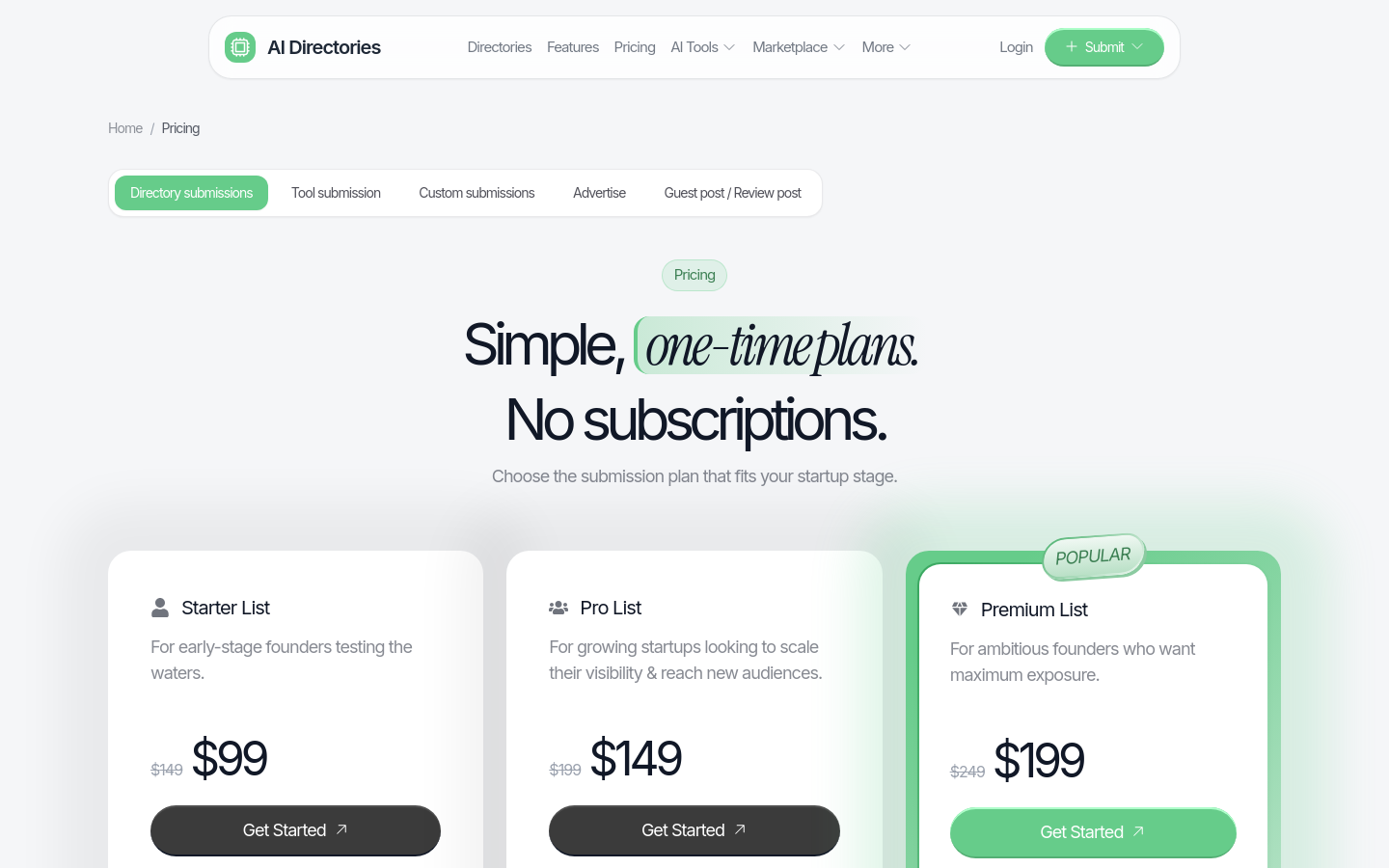 Pricing
