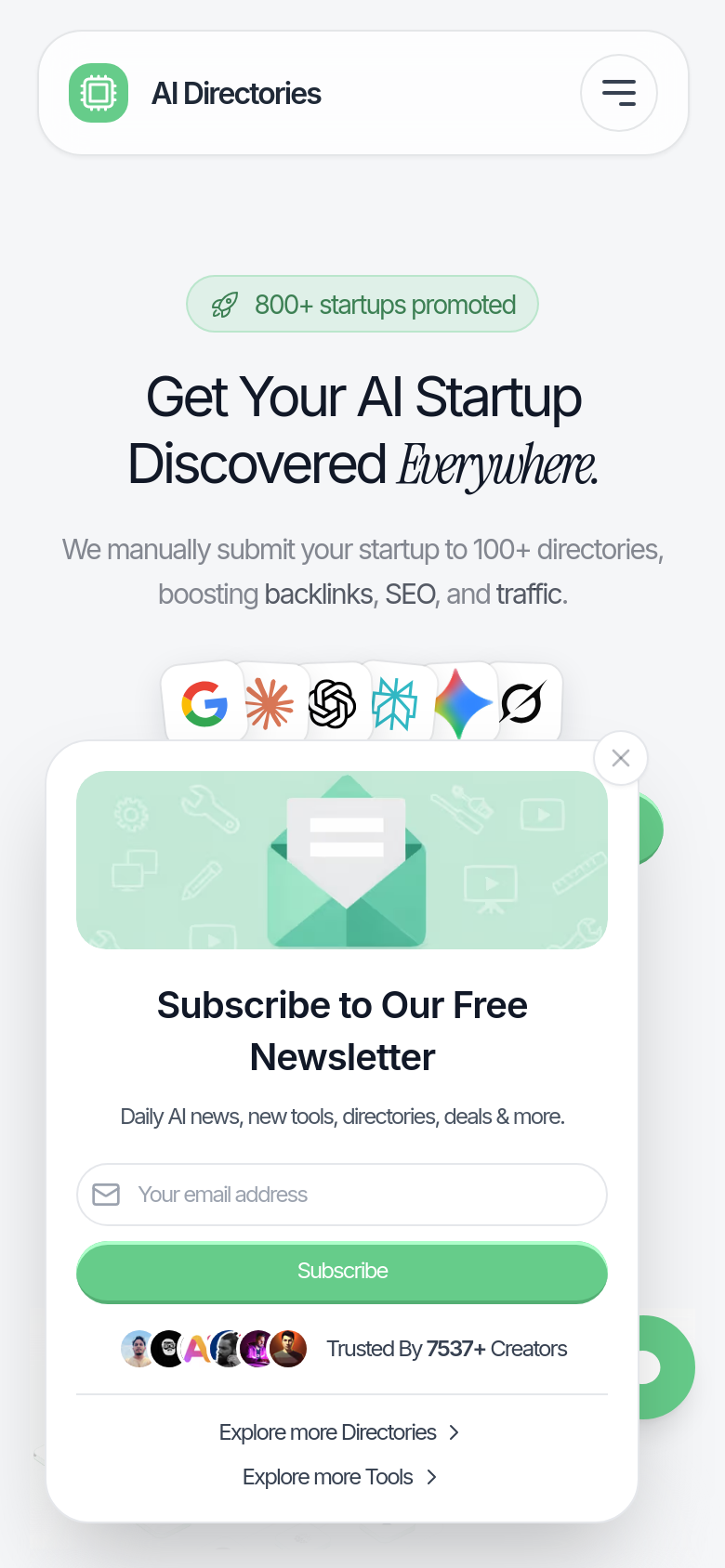 Homepage / Lander