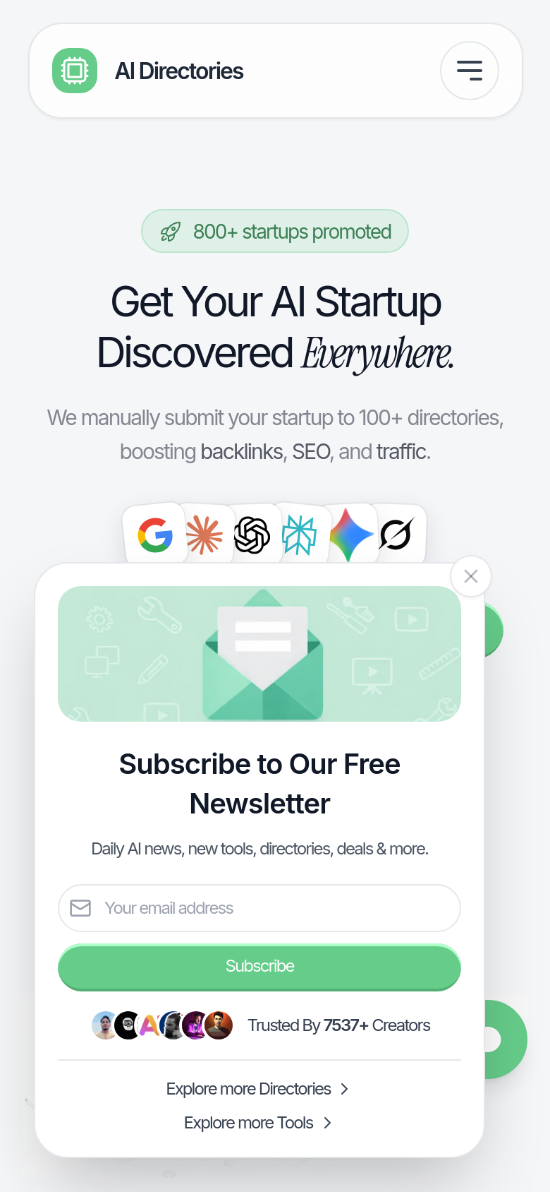 Homepage / Lander