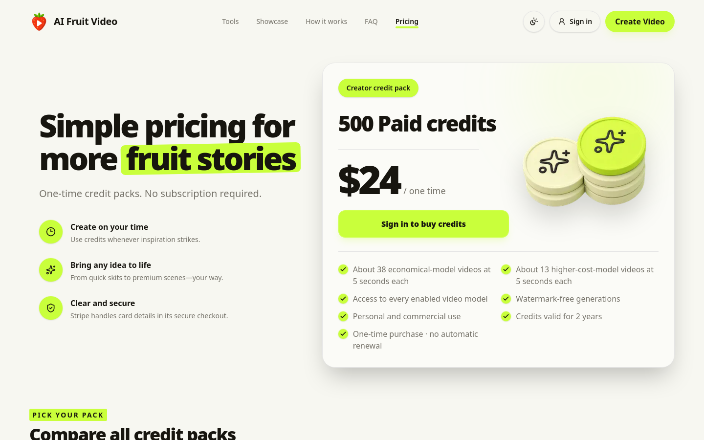 Pricing