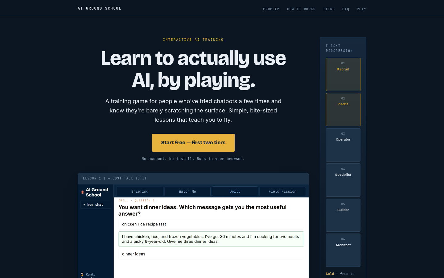 Captured Homepage / Lander