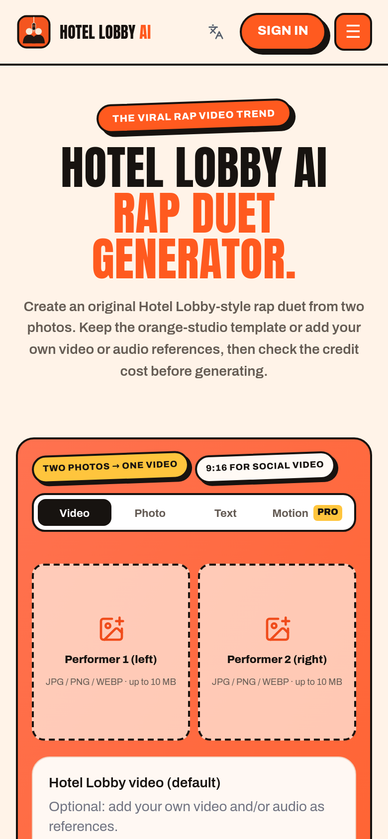Homepage / Lander