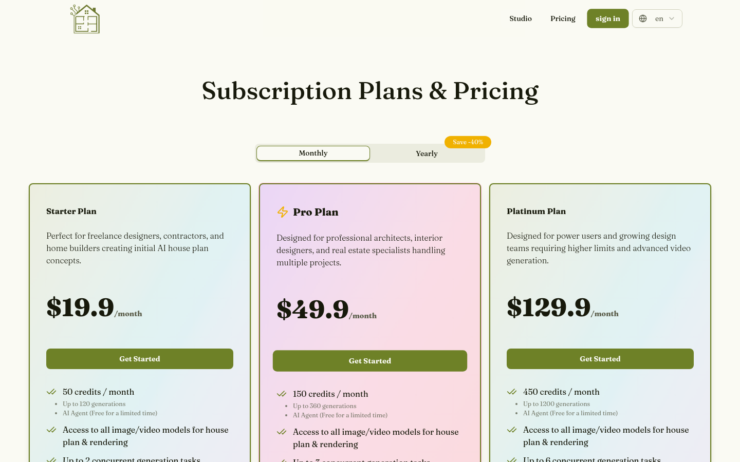 Pricing