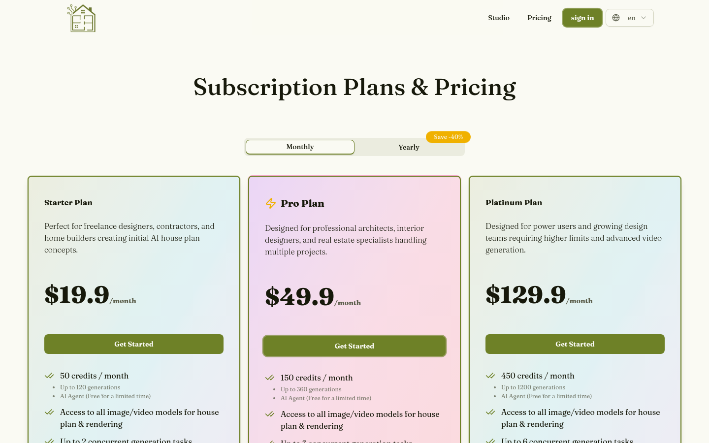 Pricing