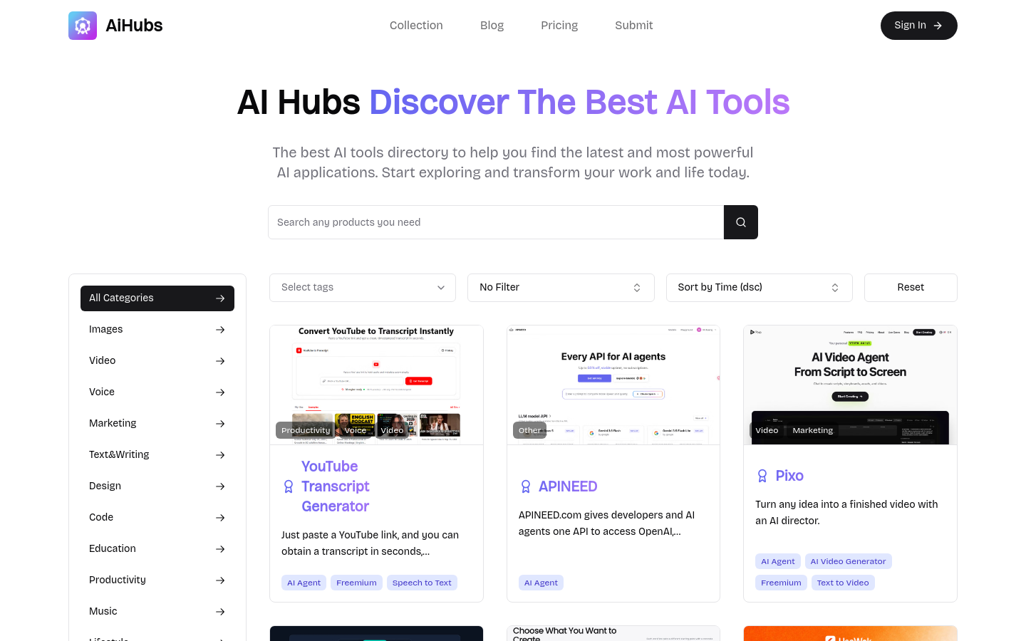Captured Homepage / Lander