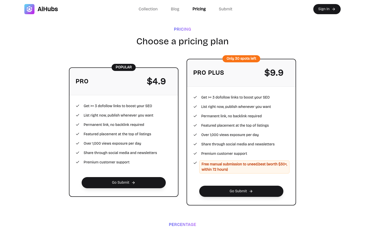 Pricing
