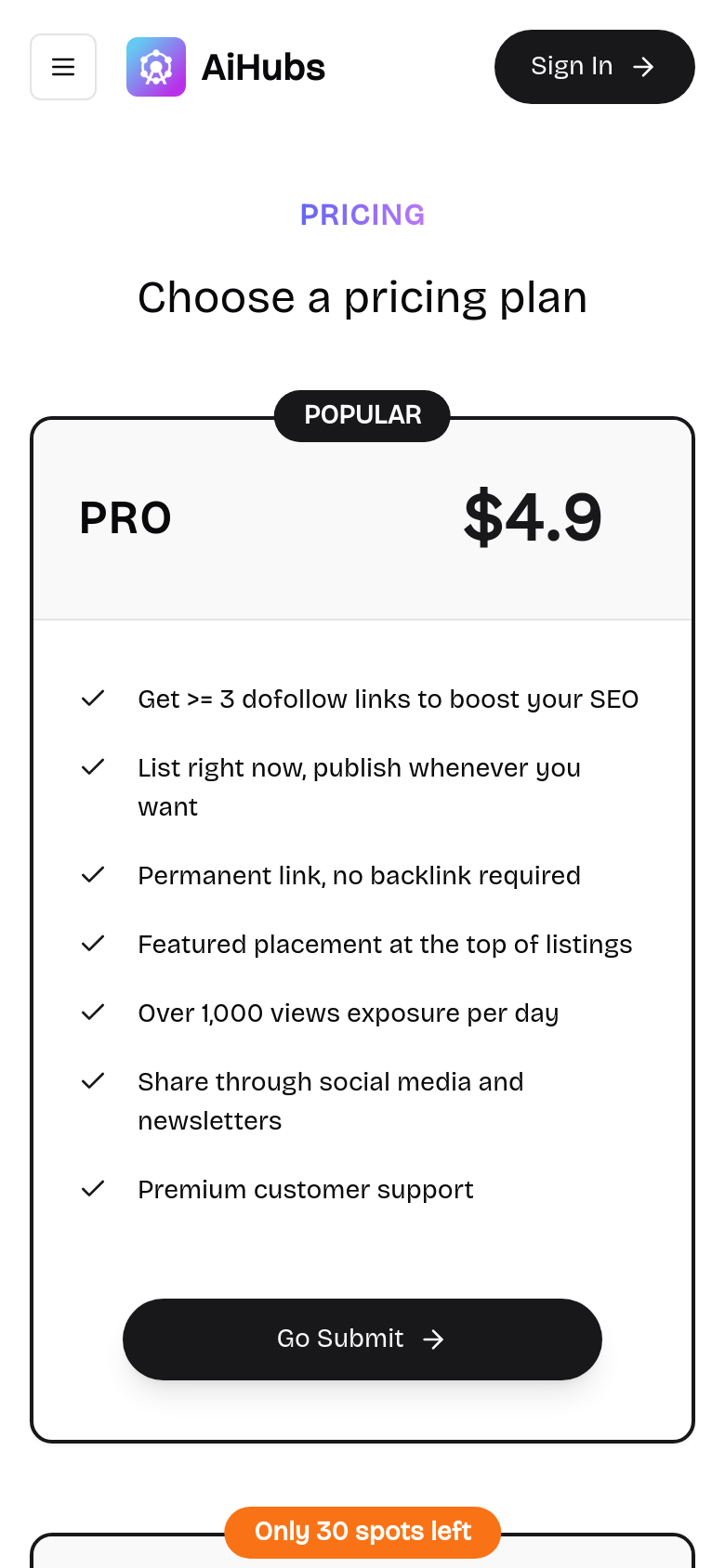 Pricing