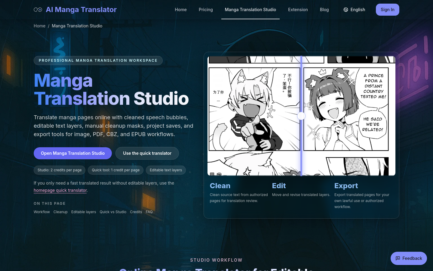 Captured Manga Translation Studio