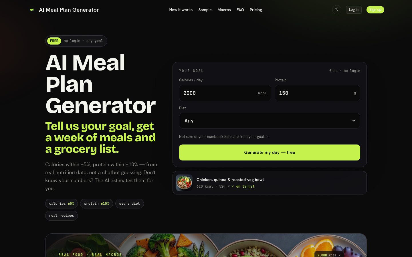Captured Homepage / Lander