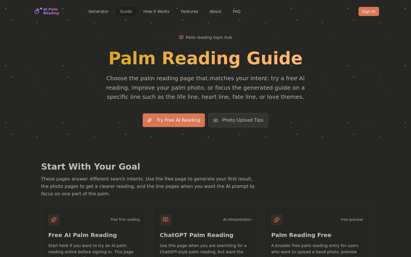 Captured Palm Reading