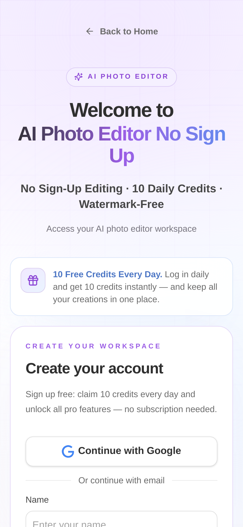 Sign Up