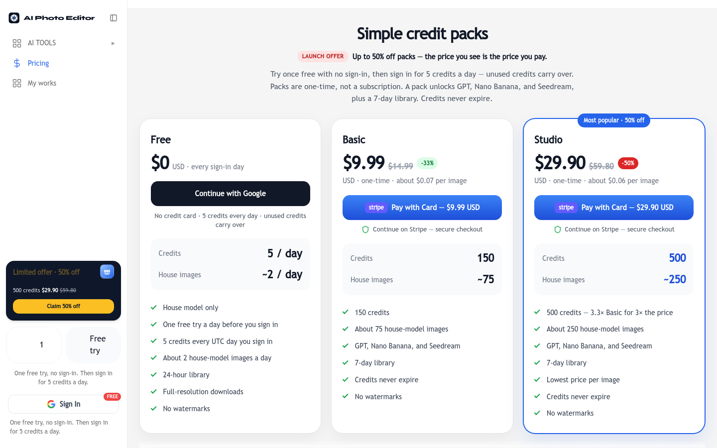 Pricing