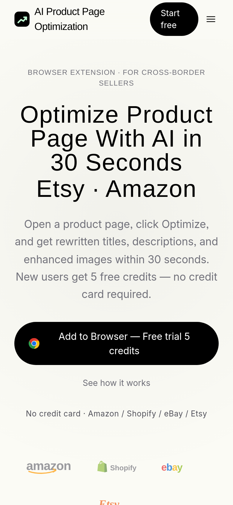Homepage / Lander
