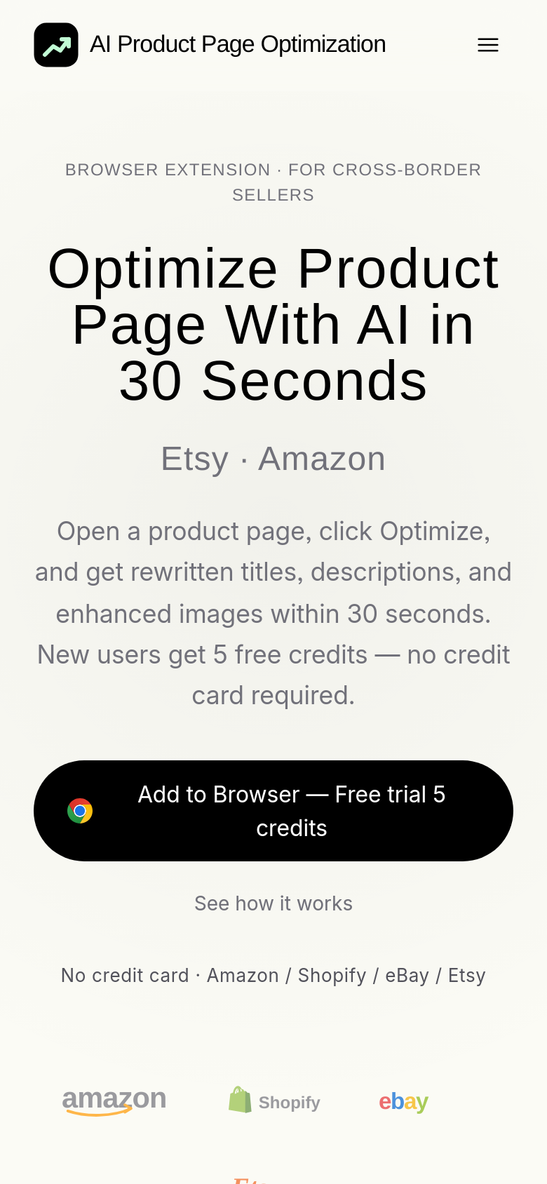 Homepage / Lander