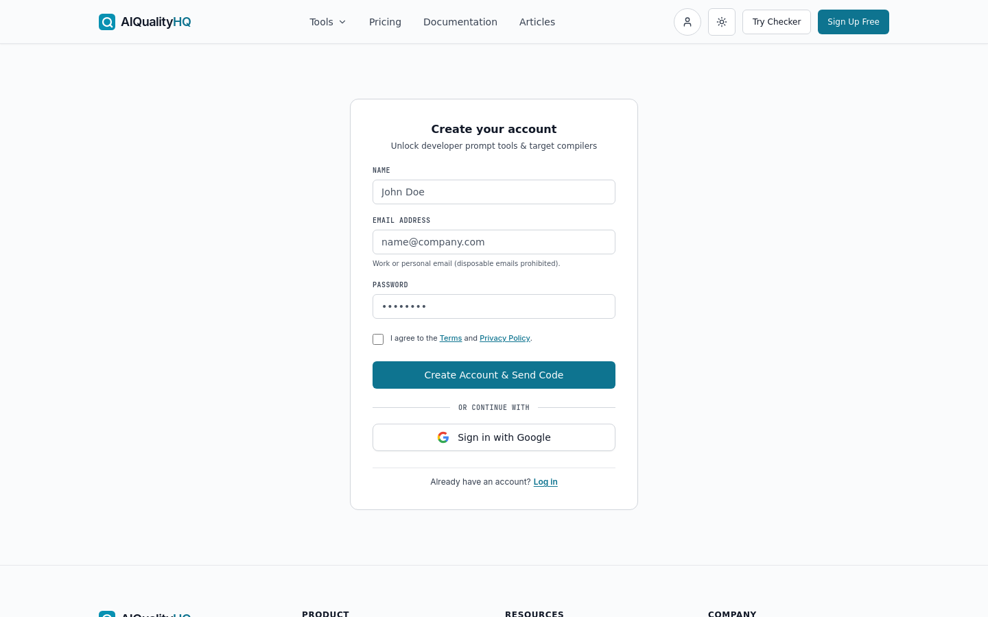 Signup