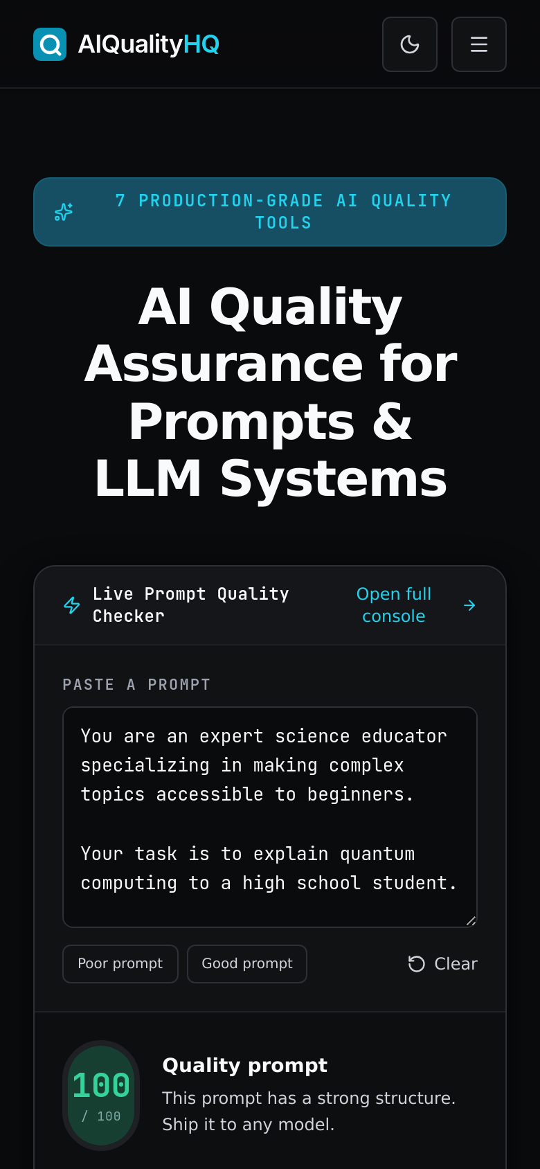 Homepage / Lander
