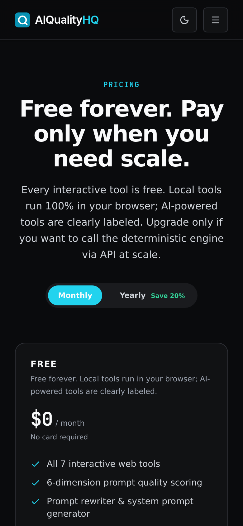 Pricing