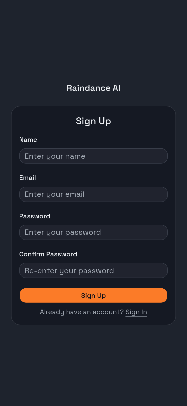 Sign Up