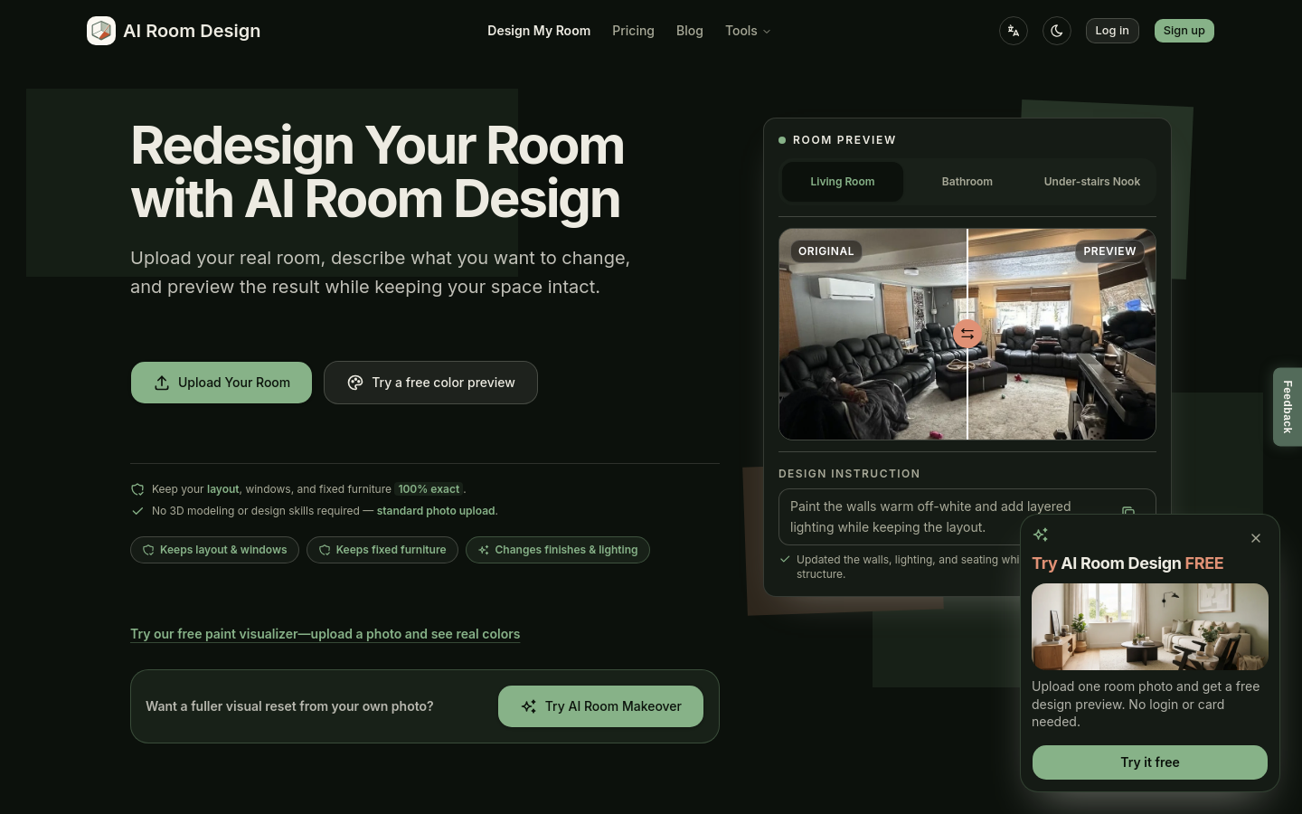 Captured Homepage / Lander