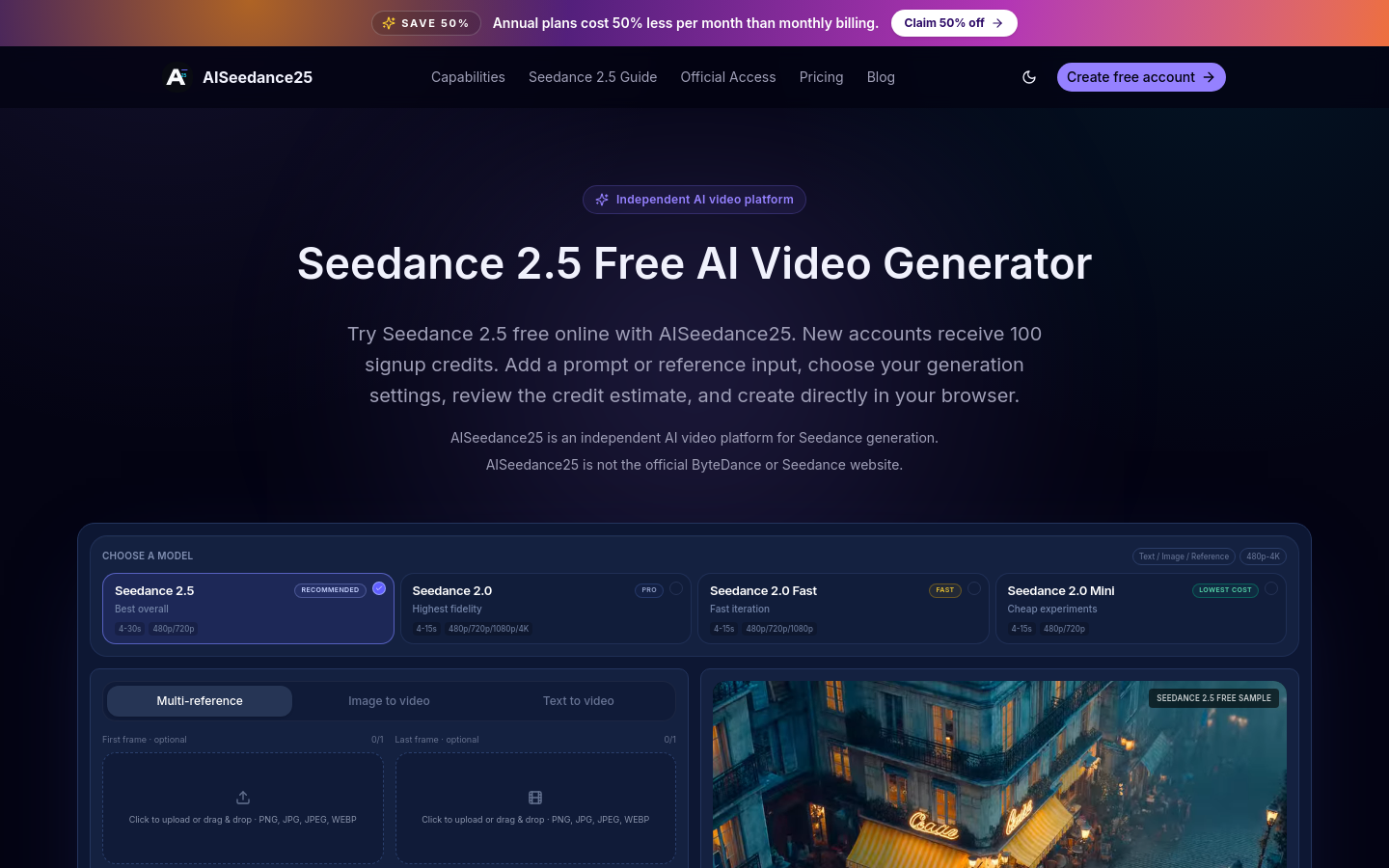 Captured Homepage / Lander