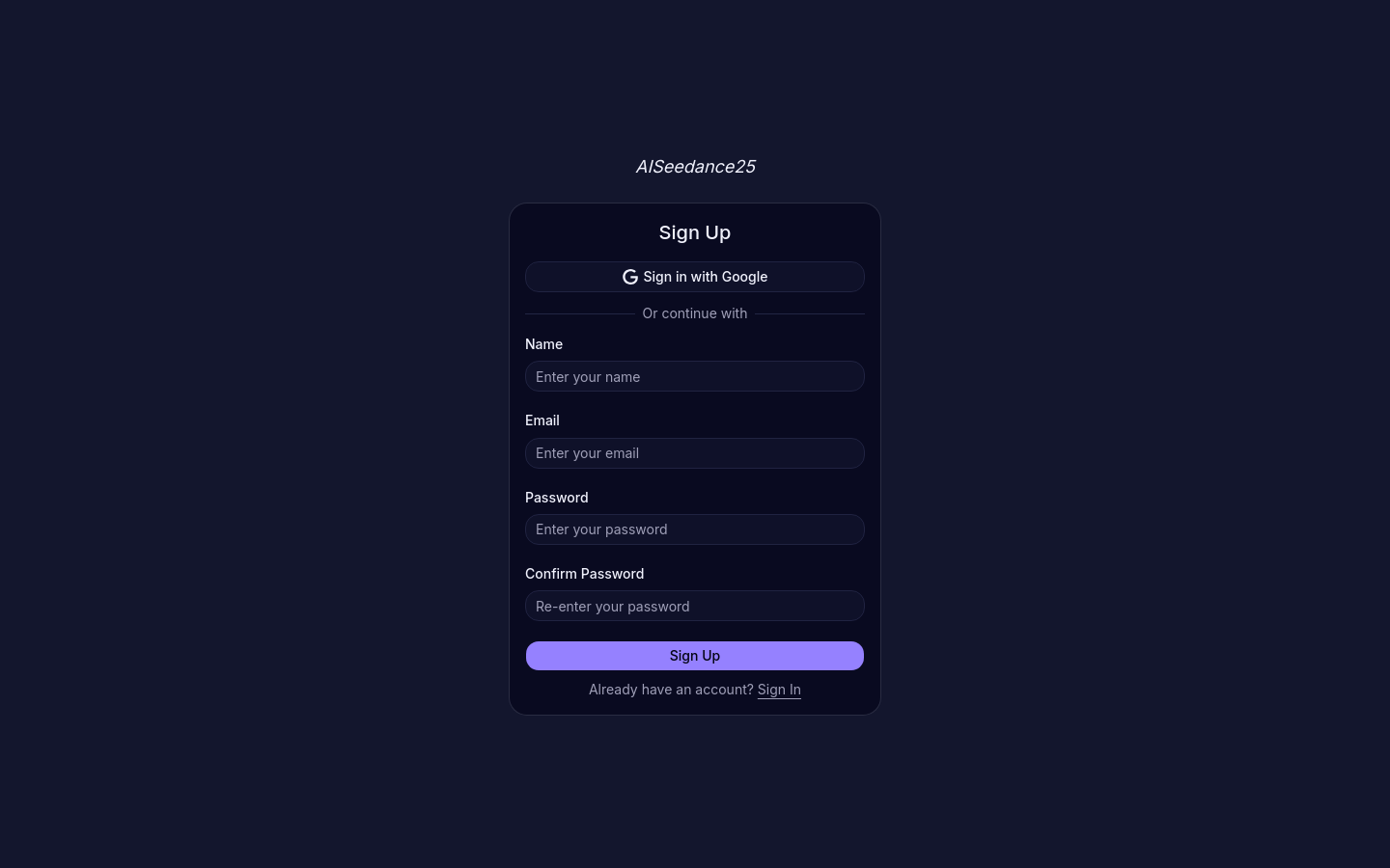 Sign Up