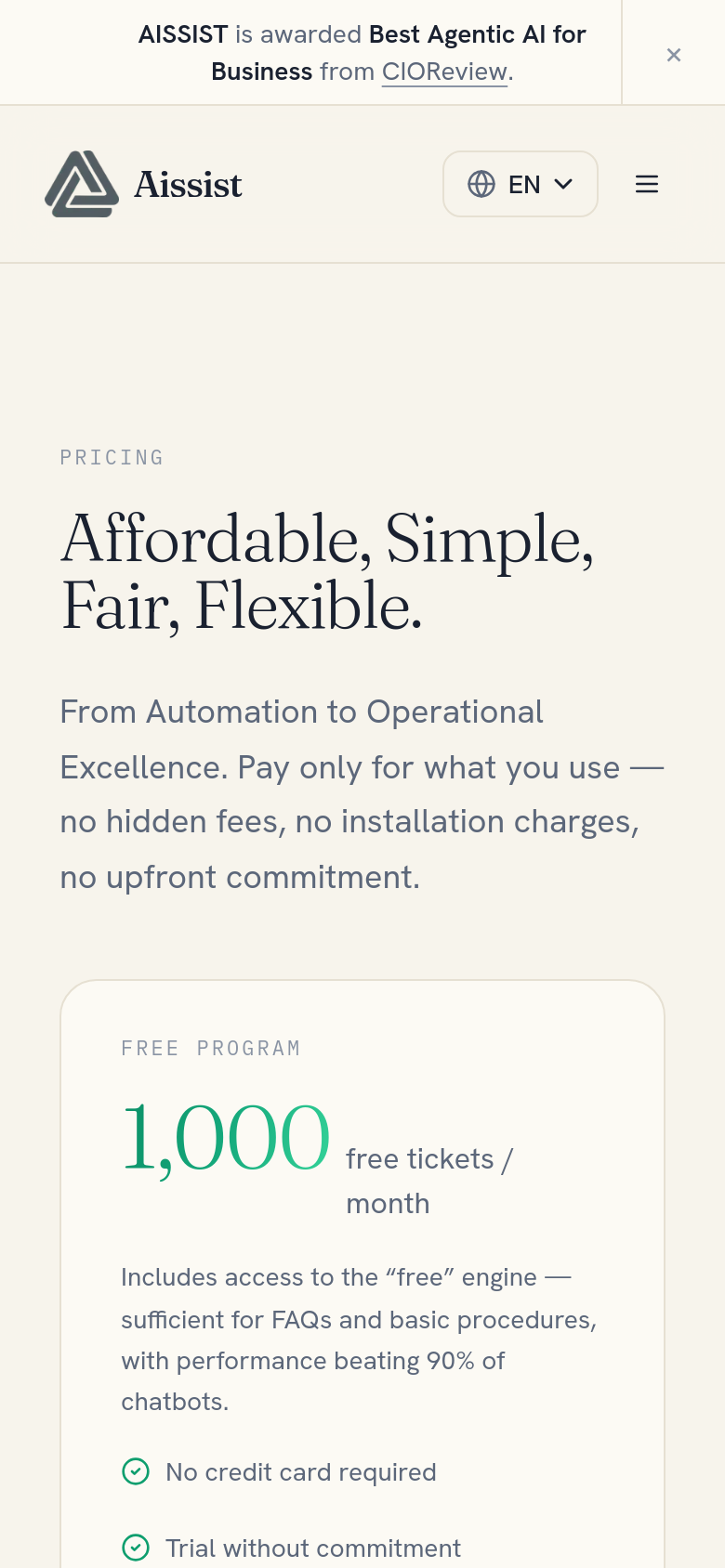 Pricing