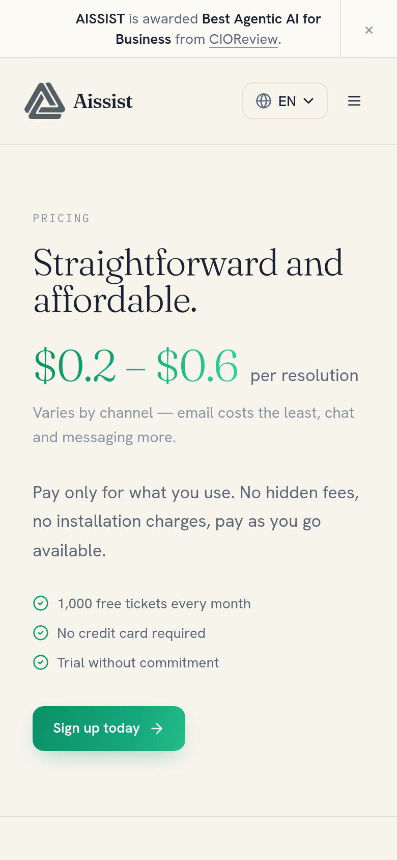 Pricing