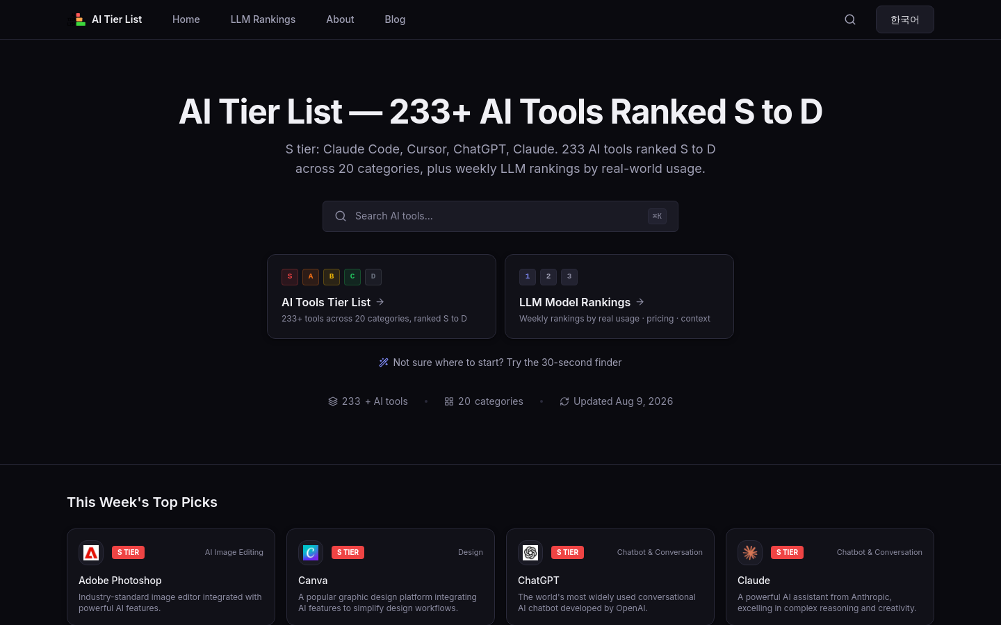 aitierlist.xyz home page
