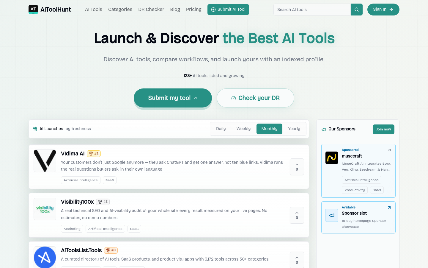 Captured Homepage / Lander
