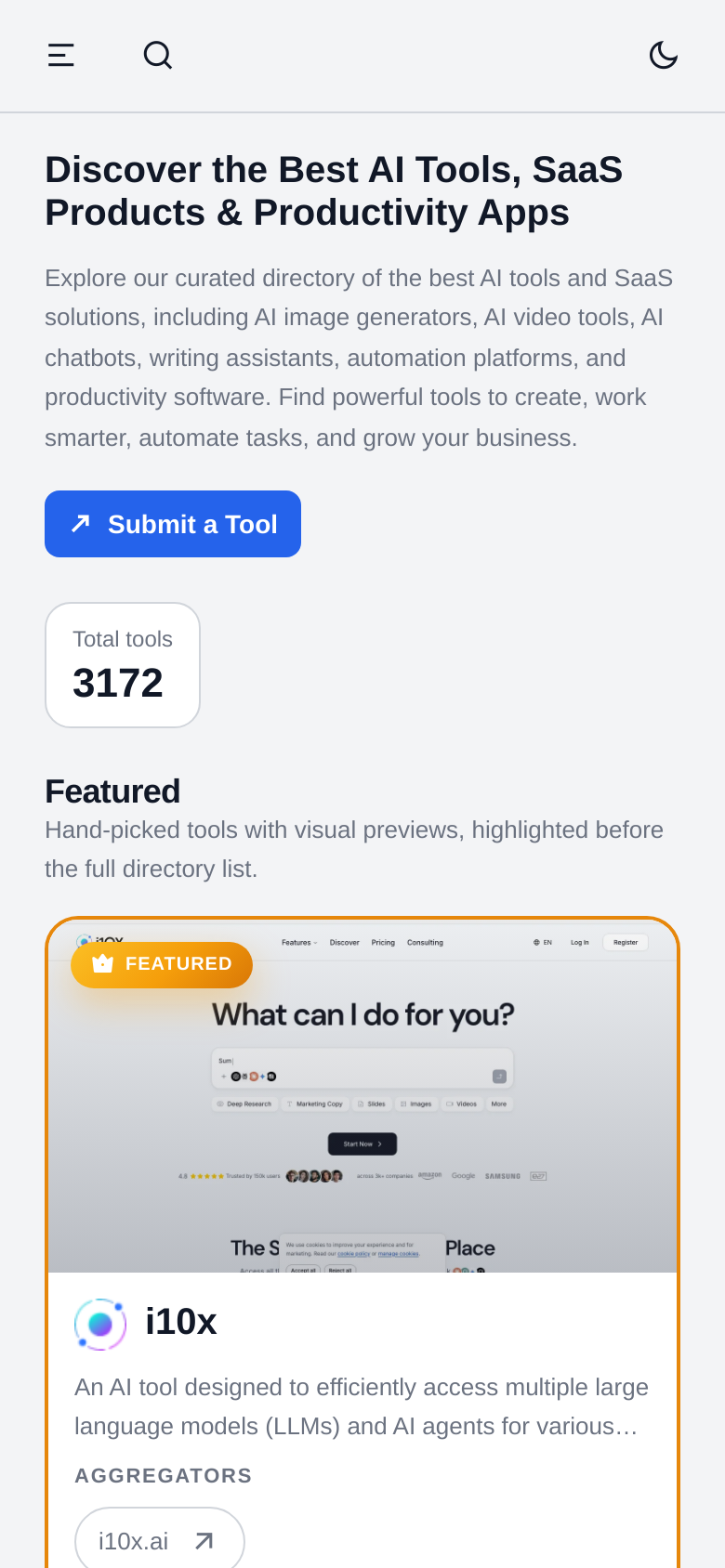 Homepage / Lander