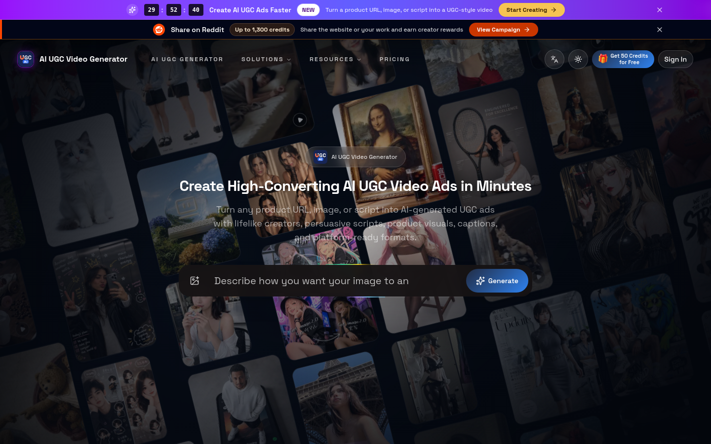 Captured Homepage / Lander