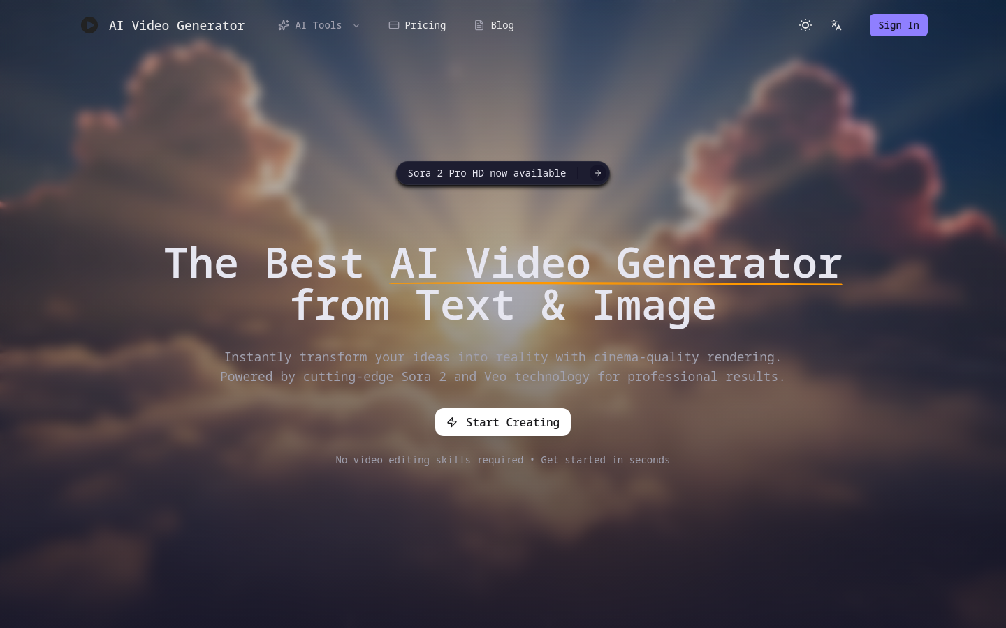 Captured Homepage / Lander