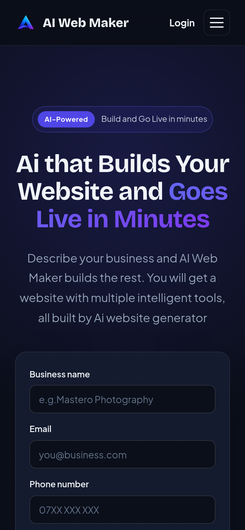 Homepage / Lander