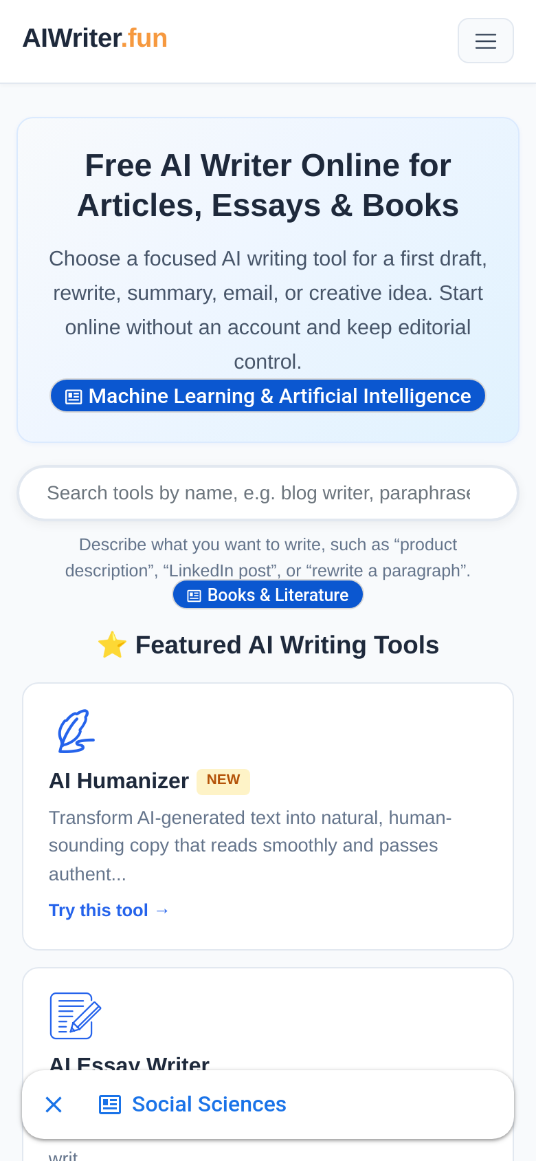 Homepage / Lander