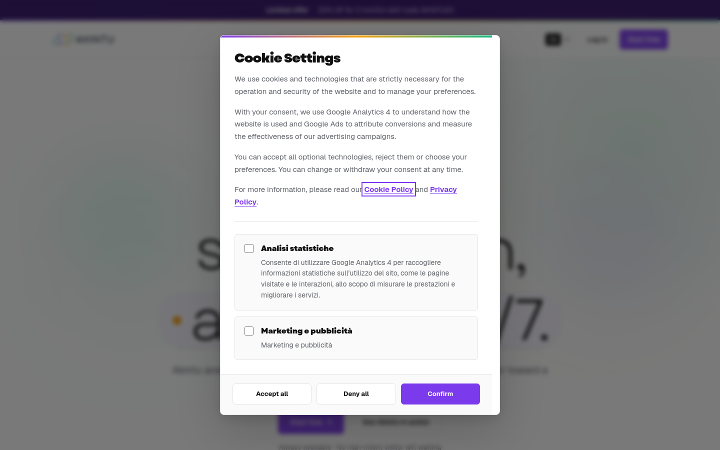 Captured Homepage / Lander