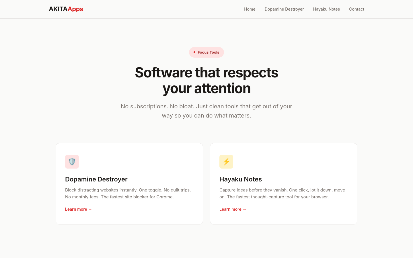 Captured Homepage / Lander
