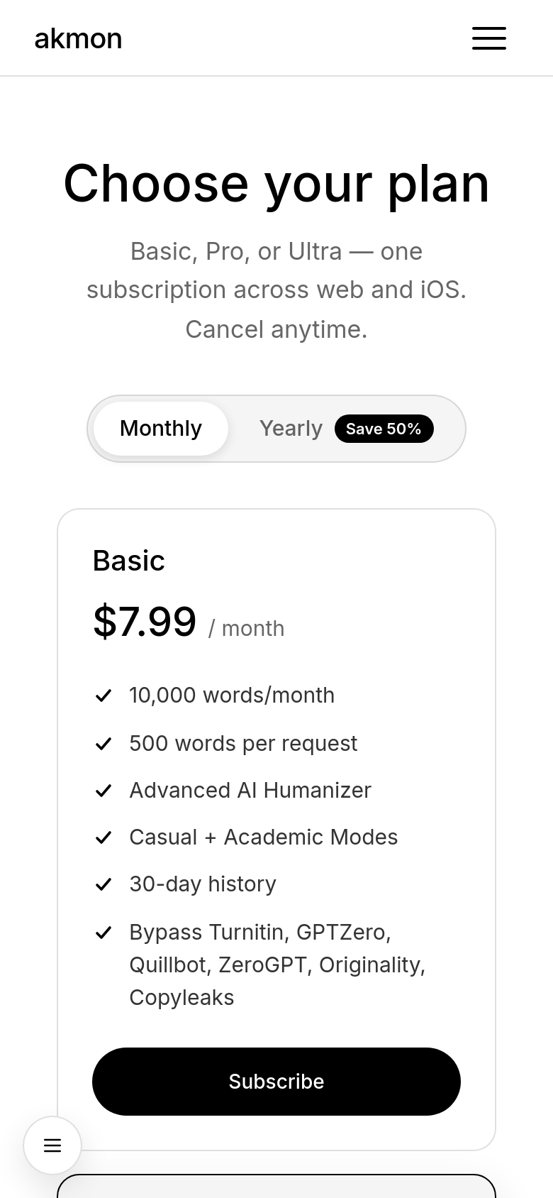 Pricing