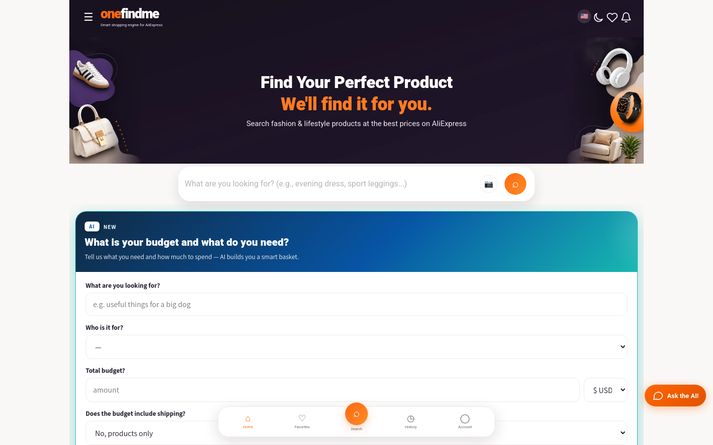 Captured Homepage / Lander