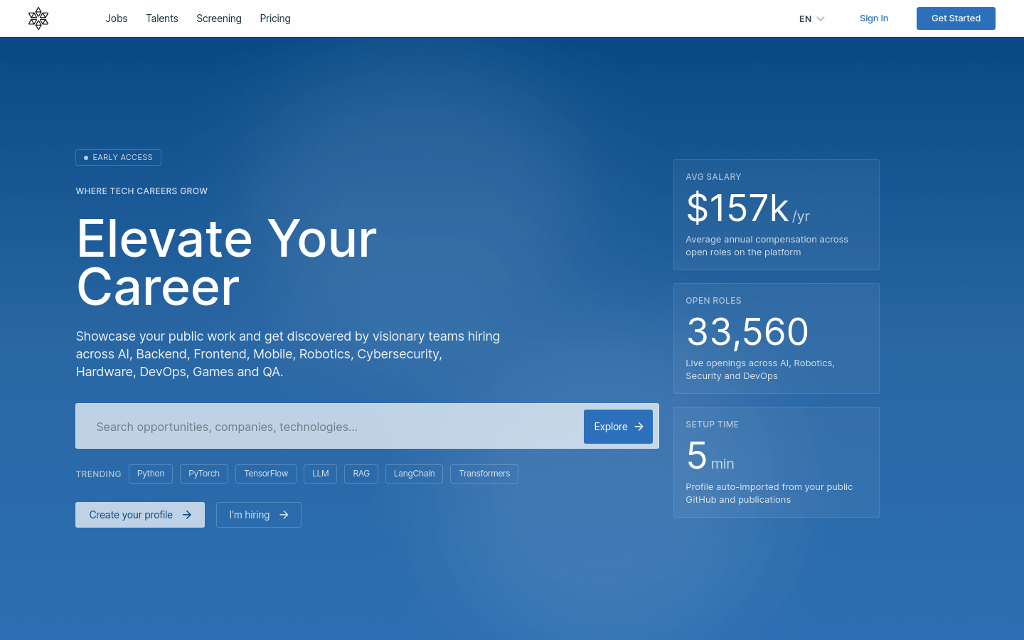 Captured Homepage / Lander