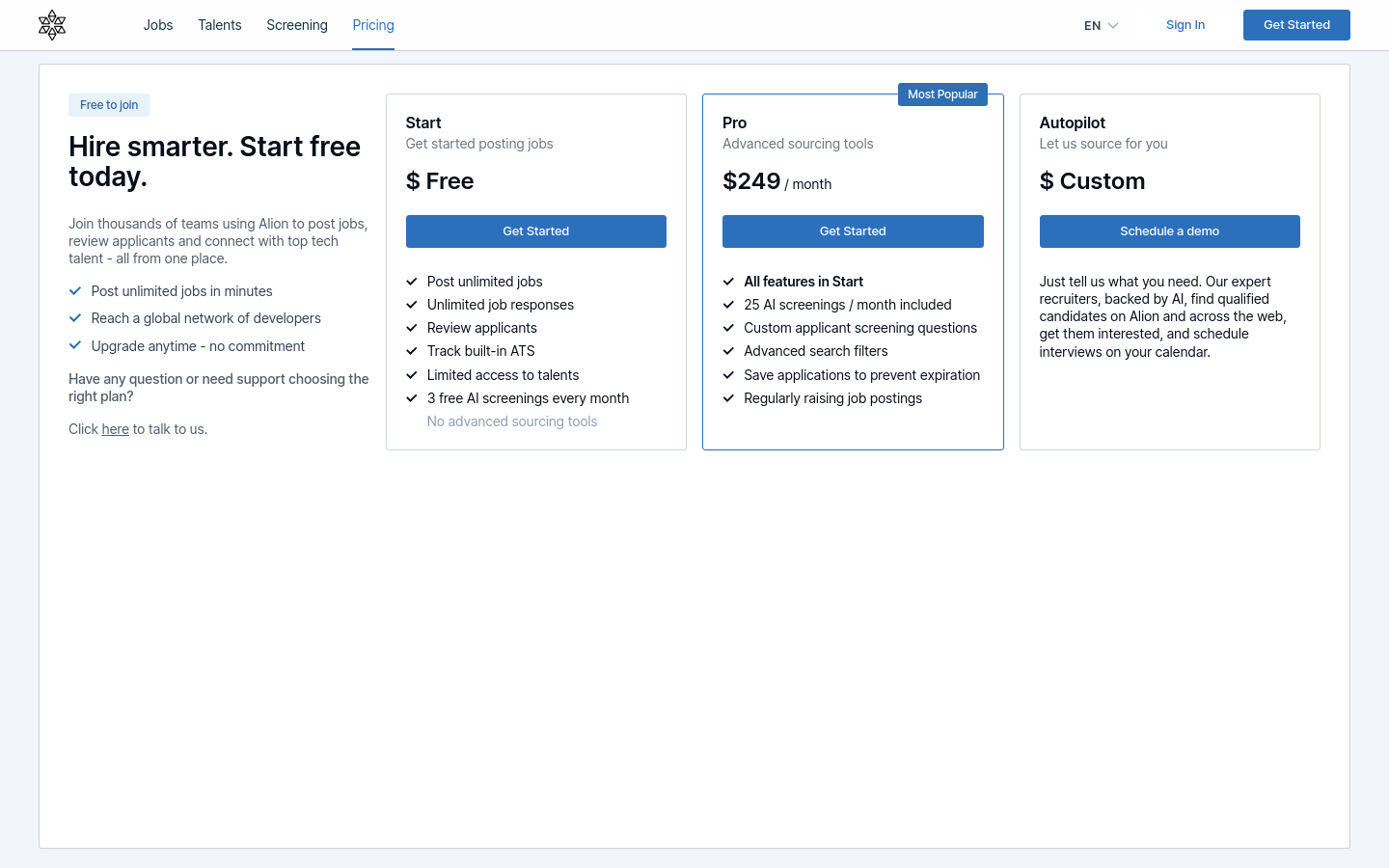 Pricing